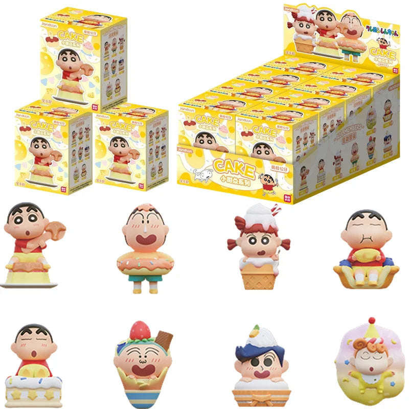 Shin Chan · hora de la tarta · gachapon coleccionable