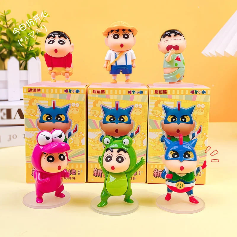 Shin Chan · Action Kamen · gachapon coleccionable