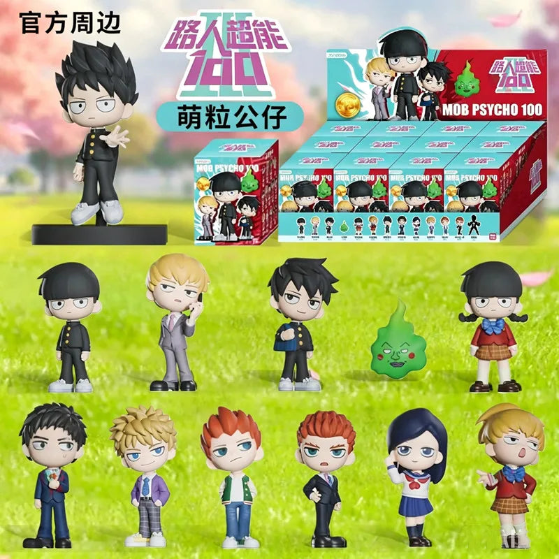 Mob Psycho 100 · minifiguras sorpresa · gachapon coleccionable