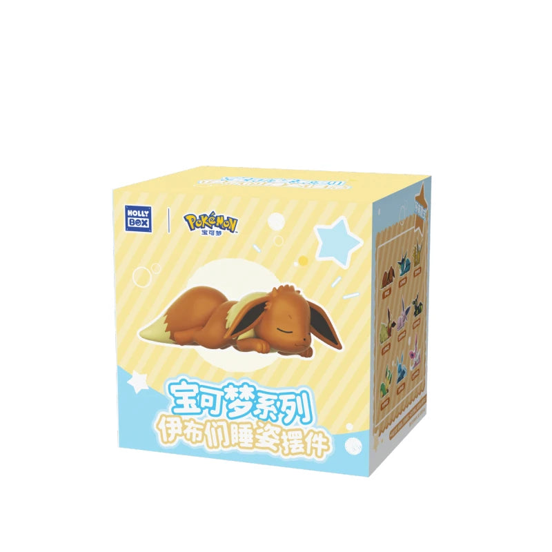 Eevee y evoluciones durmiendo (Pokémon) · gachapon coleccionable