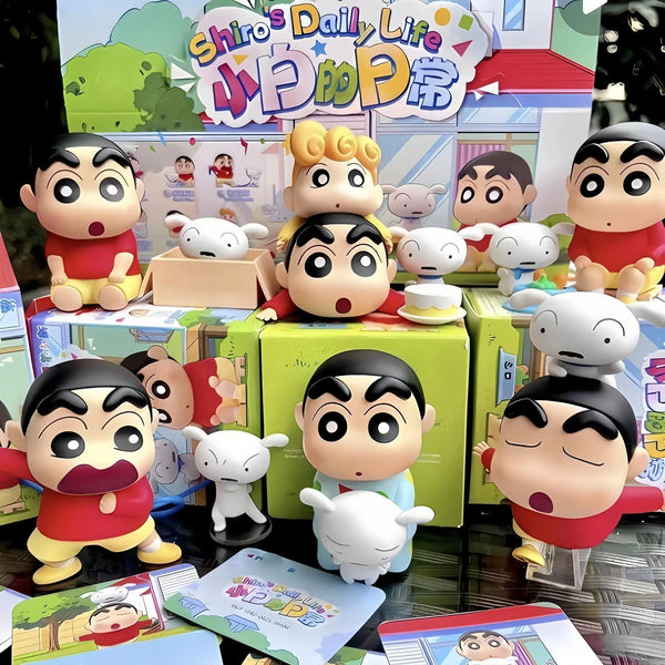 El día a día de Shiro — el perro de Shin Chan · gachapon coleccionable