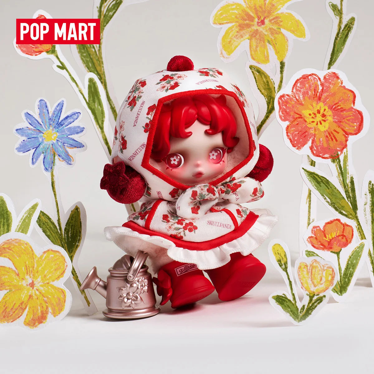 POP MART SKULLPANDA Amid Flowers (peluche) — POP MART