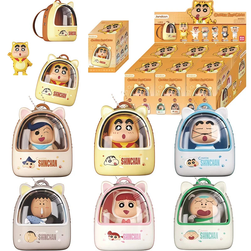 Shin Chan y sus amigos · minifiguras sorpresa · gachapon coleccionable