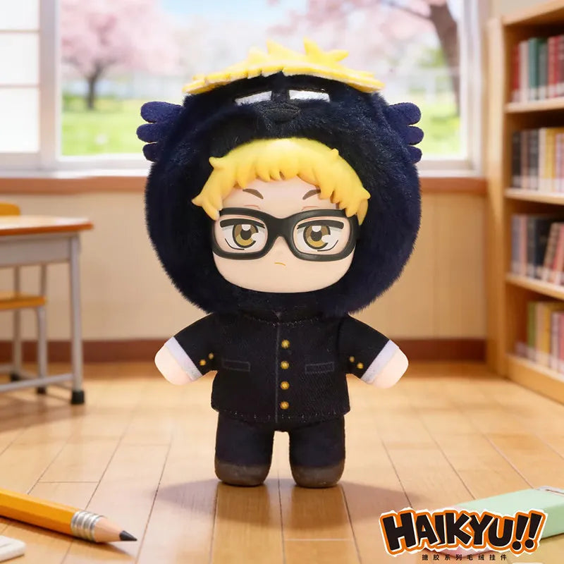 Peluche coleccionable kawaii de Haikyuu con colgante, de estilo japonés, en caja sorpresa — Don Gachapón