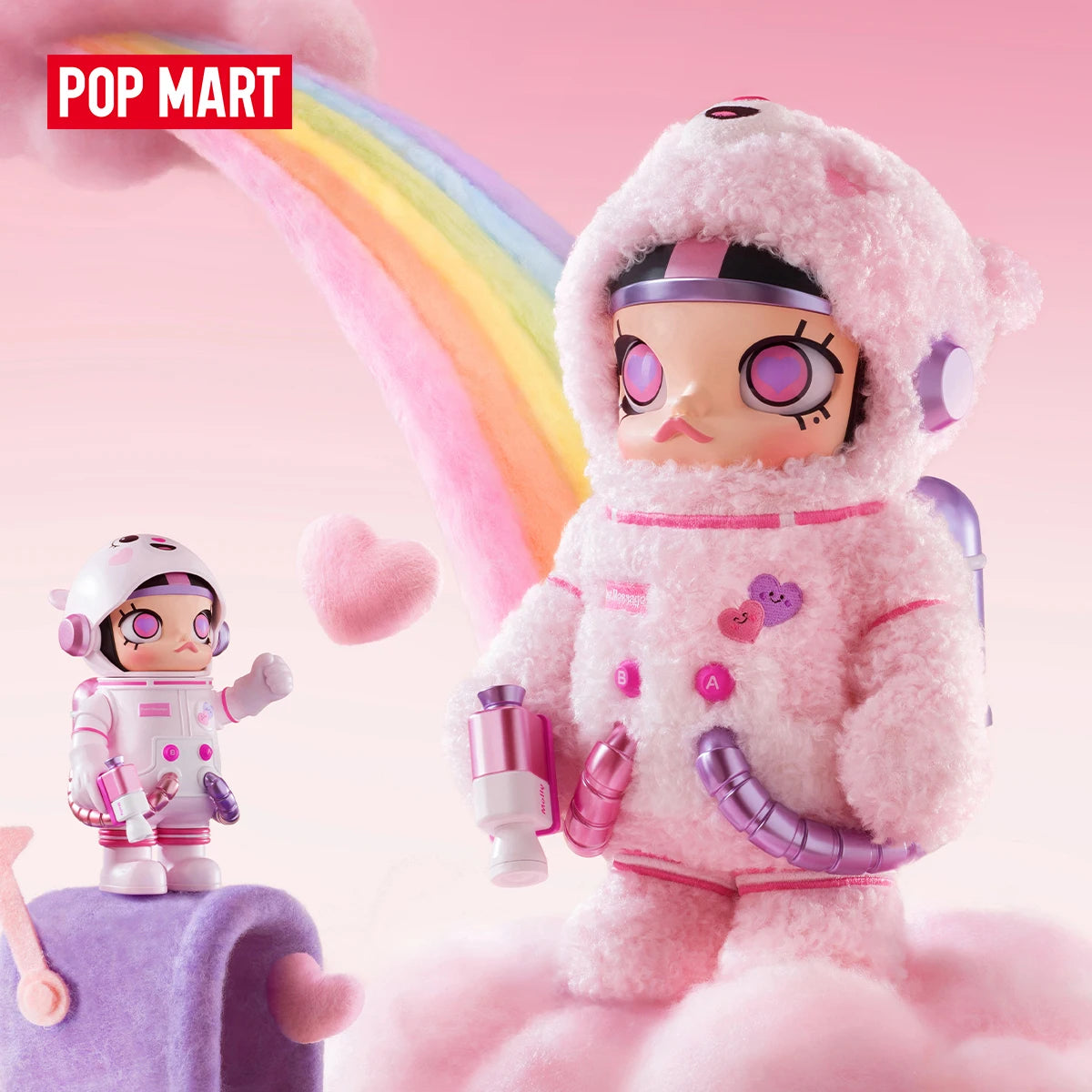 POP MART MEGA SPACE MOLLY 400%+100% Sweet Messages Bear Edición Limitada