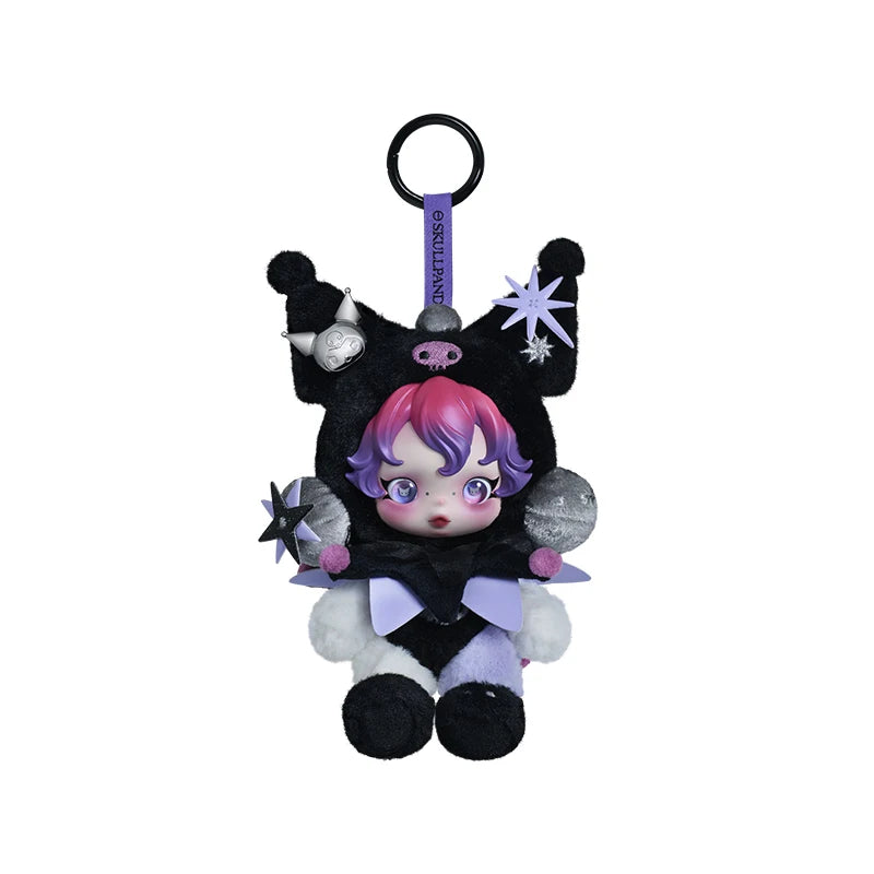 POP MART SKULLPANDA × KUROMI Colgante de peluche (Sanrio) — POP MART