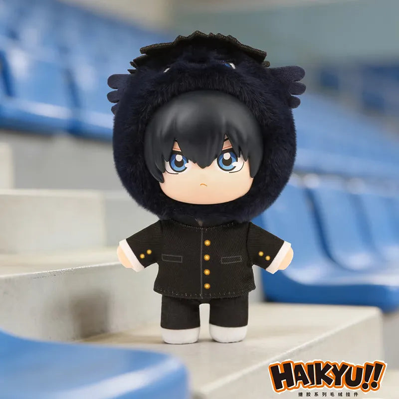 Peluche coleccionable kawaii de Haikyuu con colgante, de estilo japonés, en caja sorpresa — Don Gachapón