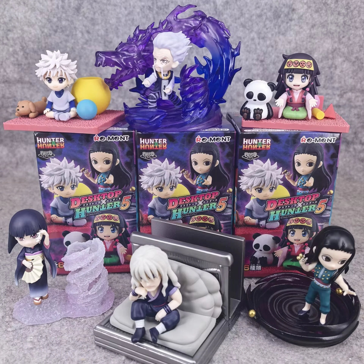 Caja sorpresa de Hunter X Hunter con figura coleccionable kawaii de estilo japonés — Don Gachapón
