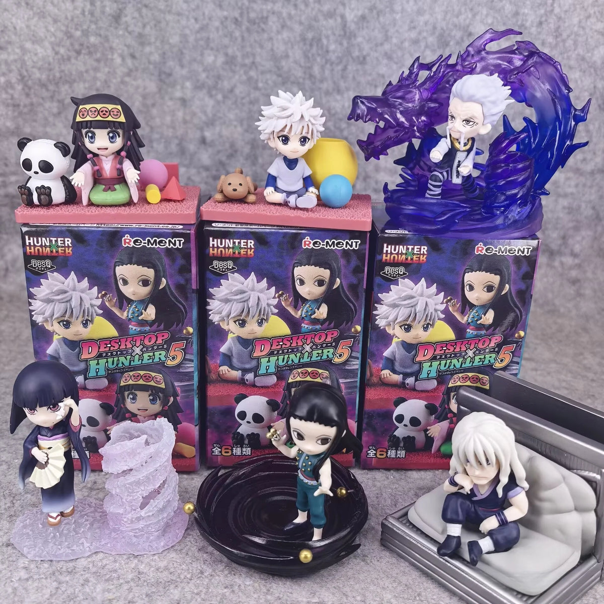Caja sorpresa de Hunter X Hunter con figura coleccionable kawaii de estilo japonés — Don Gachapón