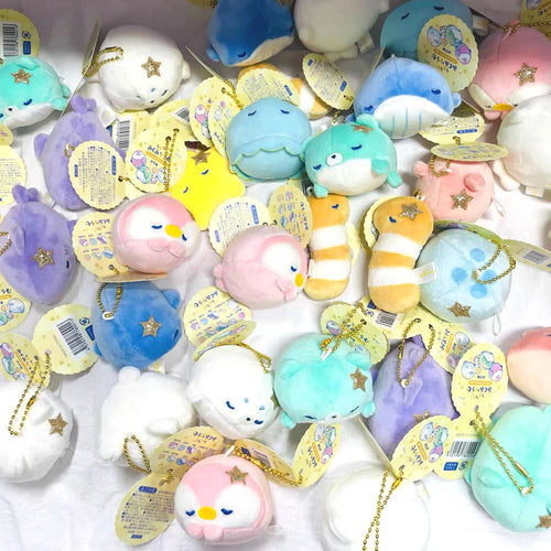 Animales marinos dormidos — mini peluches (Yell)