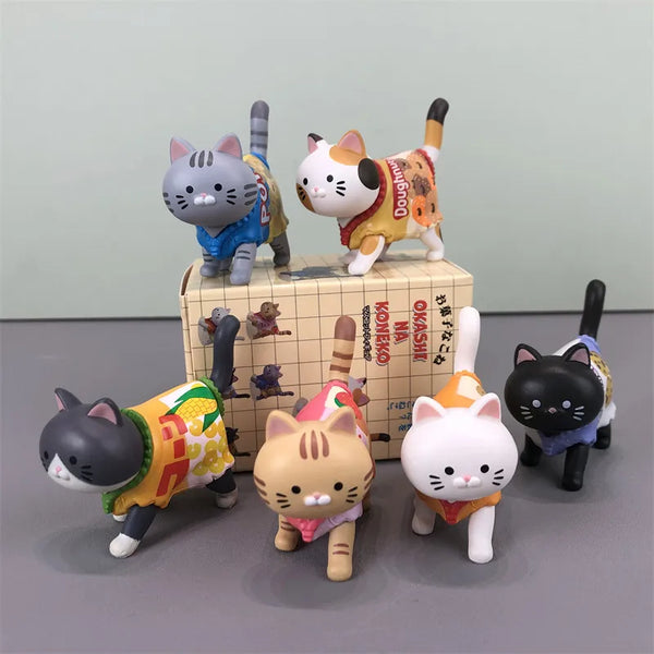 Gatos con capa de snack — Okashi na Koneko · gachapon coleccionable