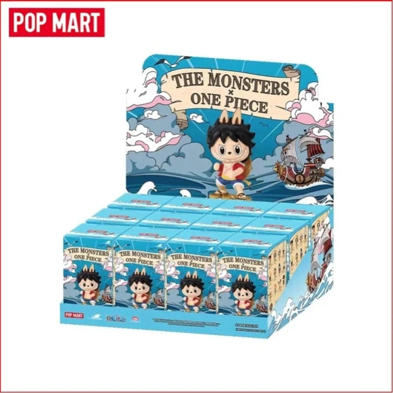 Caja sorpresa coleccionable Labubu The Monsters x One Piece, figura kawaii de estilo japonés — Don Gachapón