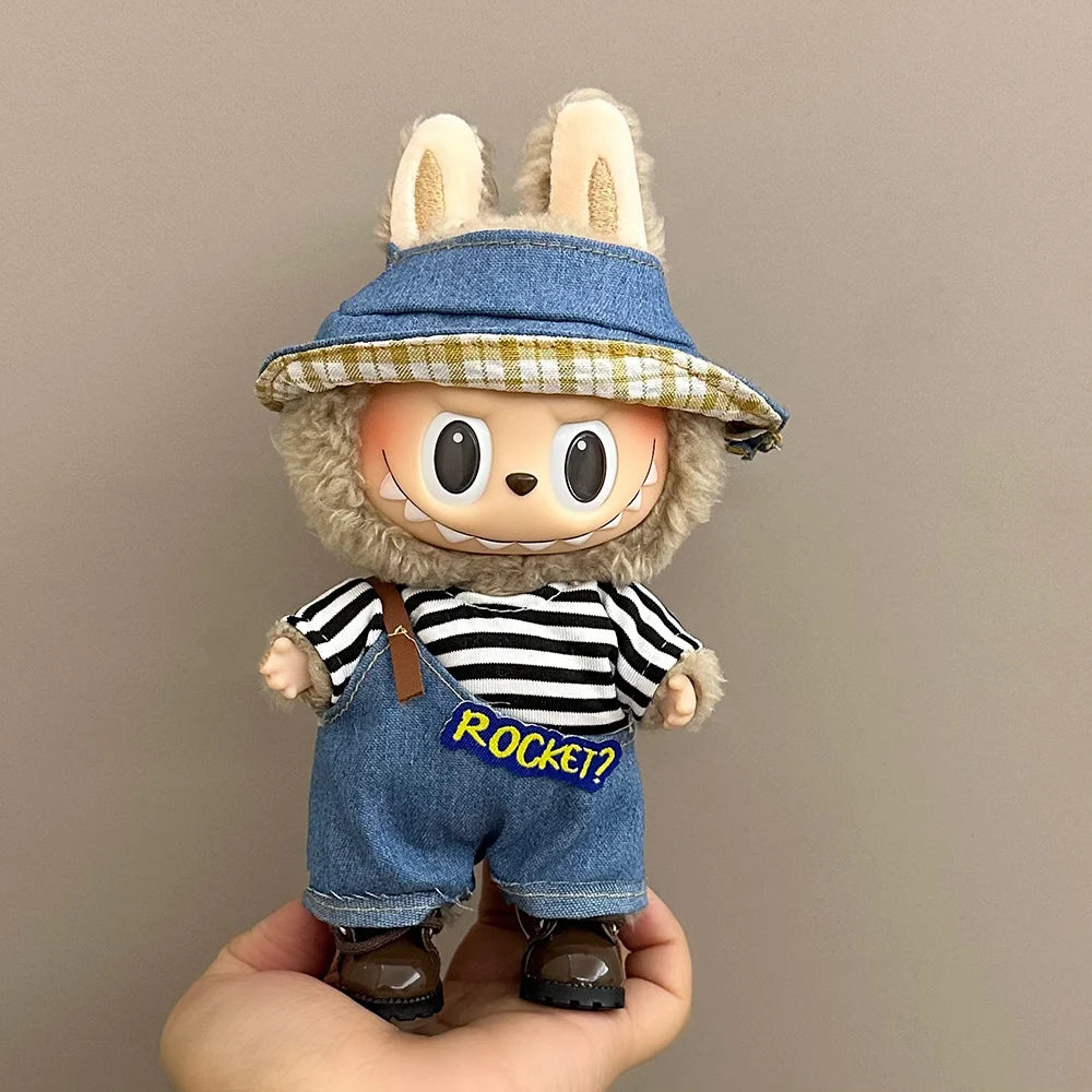 Conjuntos de ropa con gorro para Labubu