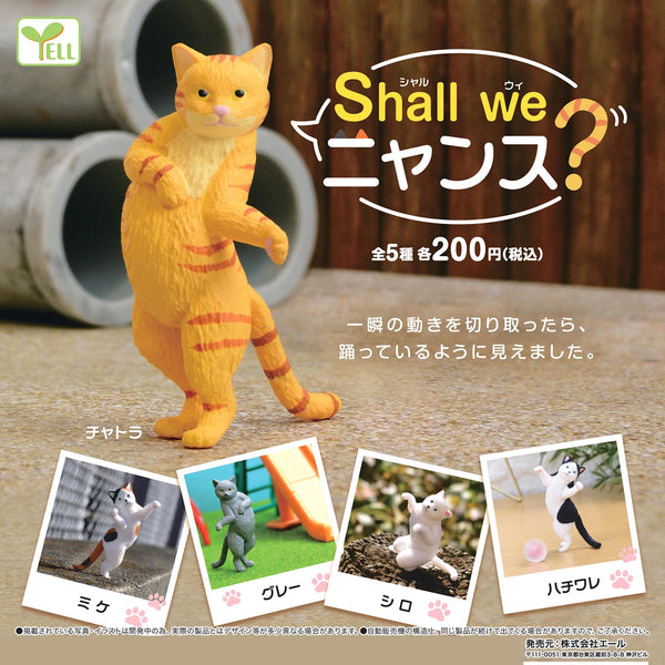¿Vamos a Nyansu? — gatos que parecen bailar · gachapon coleccionable