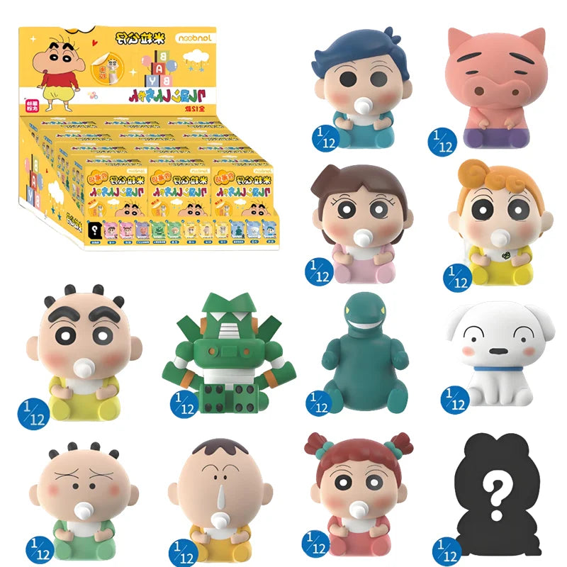 Shin Chan bebé · minifiguras sorpresa · gachapon coleccionable