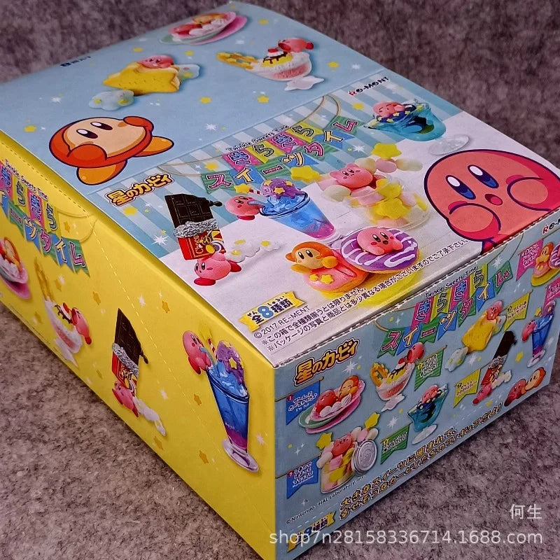 Caja sorpresa RE-MENT de Kirby con figura miniatura kawaii de estilo japonés — Don Gachapón