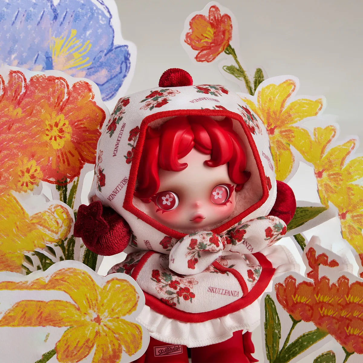 POP MART SKULLPANDA Amid Flowers (peluche) — POP MART
