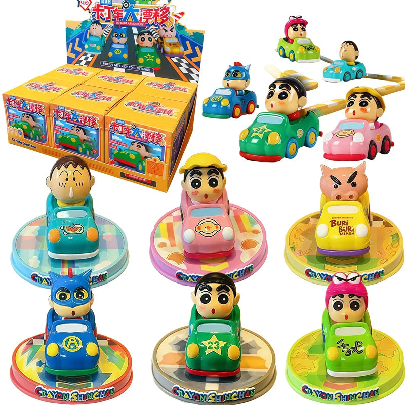 Shin Chan · karts a la deriva · gachapon coleccionable