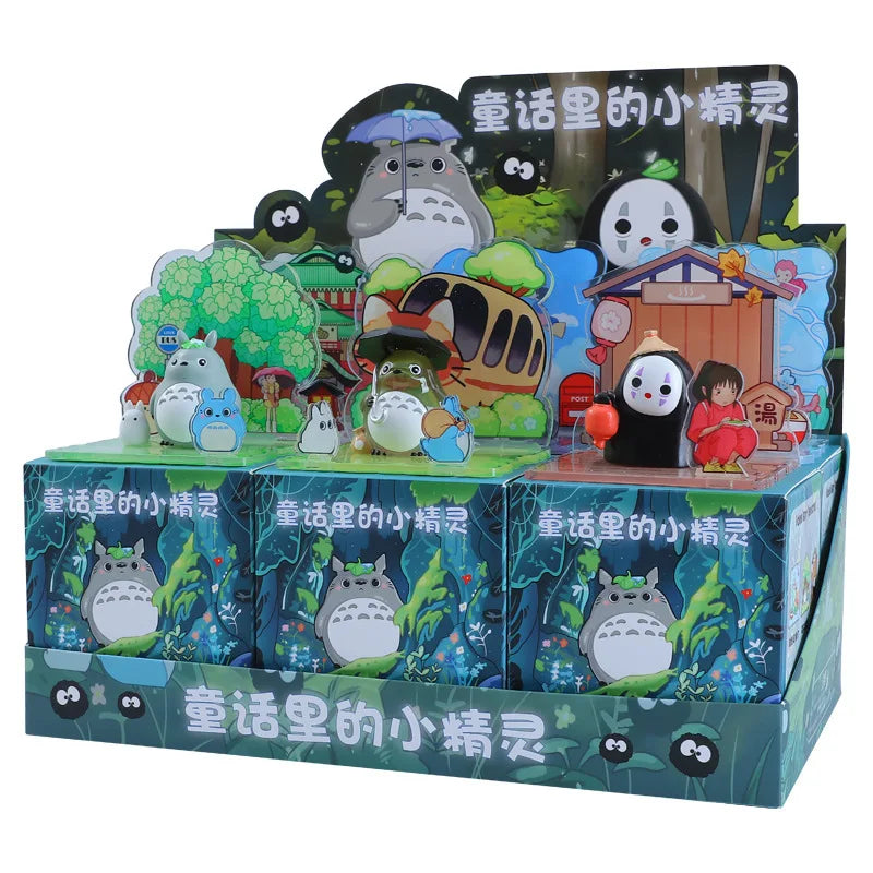 Ghibli scenes with illustrated background