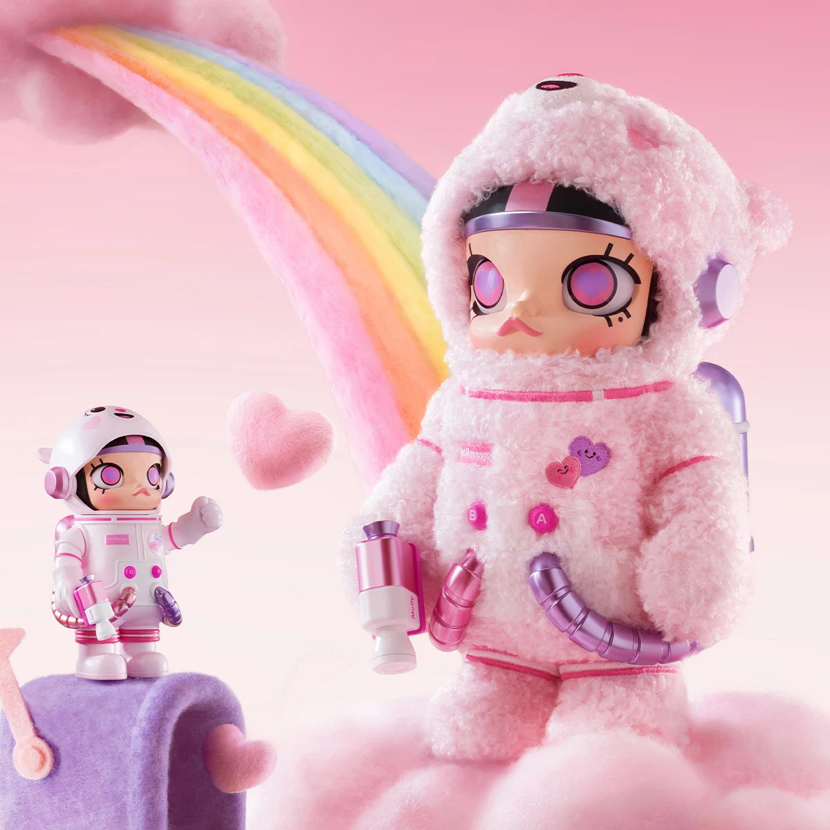 POP MART MEGA SPACE MOLLY 400%+100% Sweet Messages Bear Edición Limitada