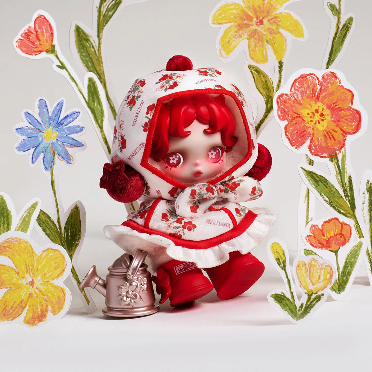 POP MART SKULLPANDA Amid Flowers (peluche) — POP MART