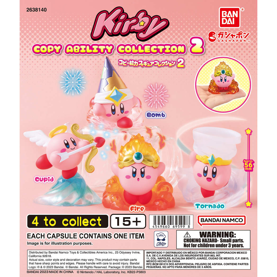 Figura gachapón de Kirby y sus transformaciones, coleccionable kawaii de estilo japonés — Don Gachapón